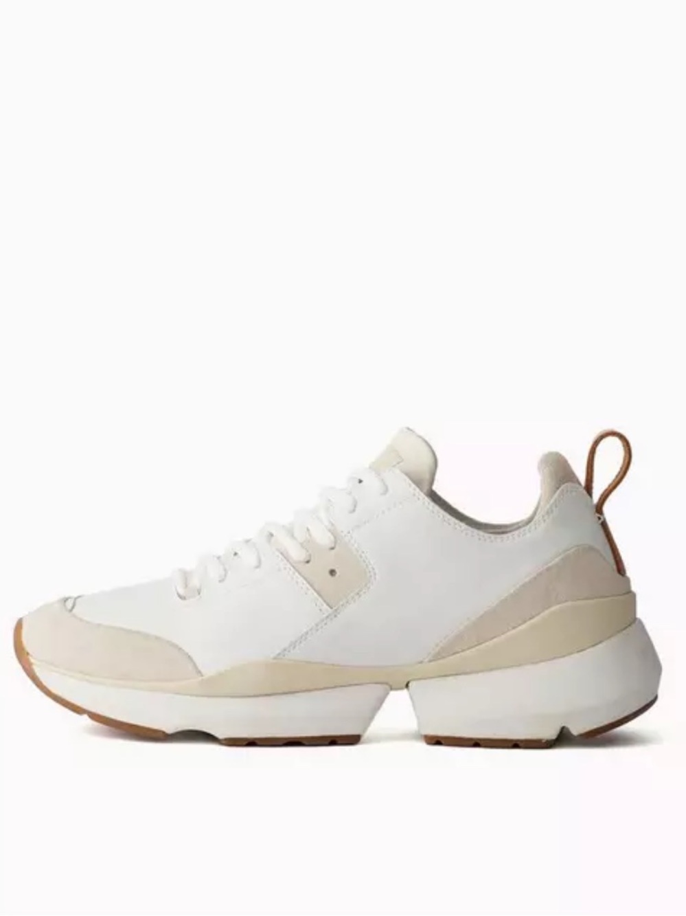 rag & bone White and Tan Low-Top Manston Runner Sneakers - Picture 2 of 14